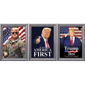 TRUMP Designs Printing Customized 3D PET Lenticular Poster 3D Lenticular