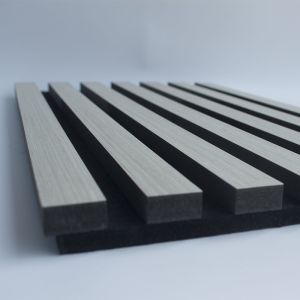 Recycled Soundproof Timber Slatted Walls , Moistureproof Acoustic Slat Wall