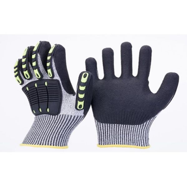 Quality Sandy Nitrile Coated Mechanic Work Gloves XS - XXL Size For Construction wholesale