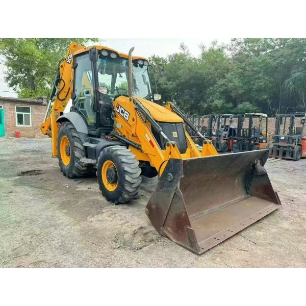 Used JCB 3CX Backhoe Loader With Split Bucket Extend Arm JCB 3CX Backhoe