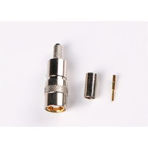 High Quality 50Ohm SMB Male Plug Straight Crimp RF Coaxial Connector with Nickel