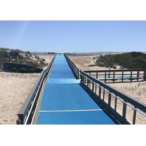 Heat Resistant Roll Out Polyester Mat For Beach Access