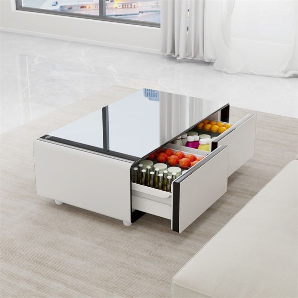 2024 Smart Coffee Table Refrigerator Frost-Free Defrost Type and Large Capacity