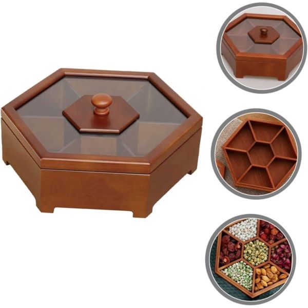 Customized Box Divided Multi-Function Wedding Dried Fruit Nuts Crackers Food