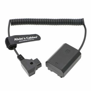 Cheap Alvin's Cables NP FZ100 D to D tap Coiled Power Cable for Sony A7III A7RIII A7SIII A9 Camera for sale