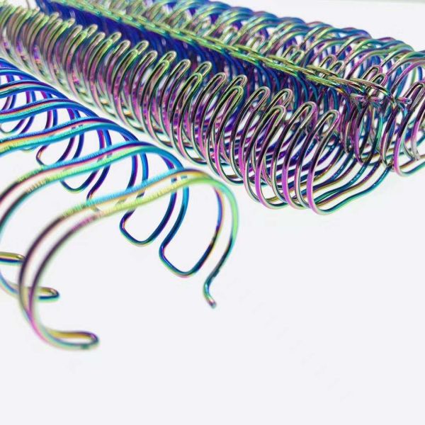 Quality 5/8" To 1-3/4" 2:1 Pitch Plated Double Ring Binding For Educational Books And More wholesale