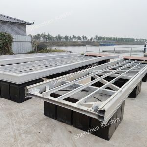 Galvanized Yacht Floating Dock Aluminum Floating Pontoon For Marina Pier