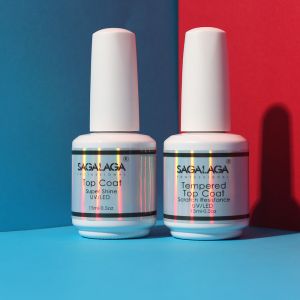 No Wipe Matte Nail Top Coat and Long Lasting Base Coat Nails Uv Lamp in 15ML