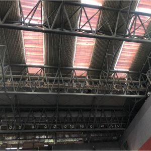 CAD Mild Steel Roof Truss Structure Roof Bending For Sports Stadium