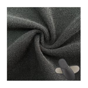 100% Polyester Soft Knitted Velvet Fabric Customized With Plain Dyed Pattern