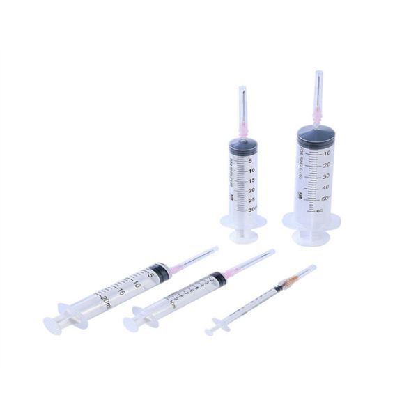FDA510K CE ISO Sterile Medical Disposable Syringe with needle for Vaccine 3ml 5ml
