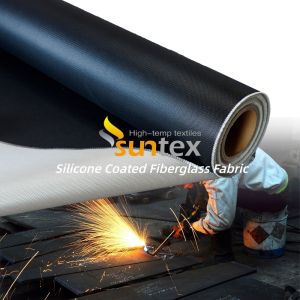 Flame Retardant Thermal Insulation Anti-Aging Silicone Coated Fiberglass Fabric