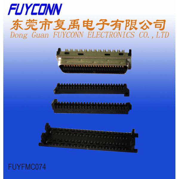 Cable MDR Connector IDC Crimping Male 1.27mm 50 Pin SCSI Connector