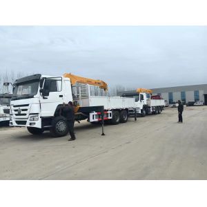 HOWO Head XCMG Used Truck Mounted Crane 12T Good Working Condition