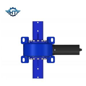 Cheap Horizontal Enclosed Small Slew Drive Attached With 24VDC Motor With For Tilted Solar Trackers for sale