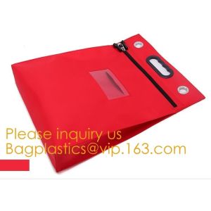 Locking Bank Bag Canvas with Hard Handles Black,Promotional Customized Nylon