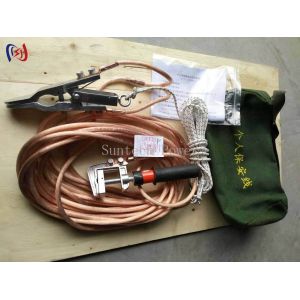 Industrial Safety Grounding Wire Kit With Durable Storage Bag For Easy Transport