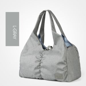 Multi Purpose Canvas Tote Bags Dry Wet Separation With Zipper And Pockets