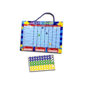 Customizable Magnetic Reward Chart for Kids Dry Erase Board with Pens and 200