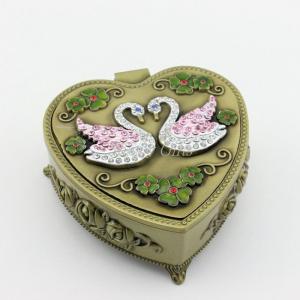 Cheap Heart Shaped Jewelry Storage Box Jewelry Box with Mirror for sale