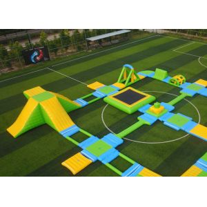 Large Size Aqua Blow Up Water Playground Durable High Safety With Air Pump