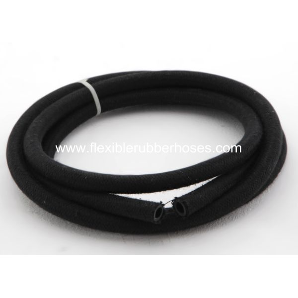 Outer Fiber Braided Rubber Air Hose , Black Retractable Air Hose