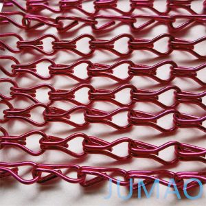 Curved Hall Metal Chain Link Curtains Fly Screens Custom