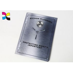CMYK Printed File Folders With 2 Pockets Card Slots Inside Eco - Friendly