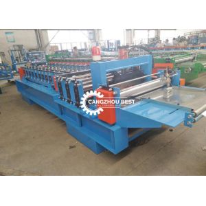 Standing Seam Roofing Sheet Roll Forming Machine , Snap Lock Forming Machine