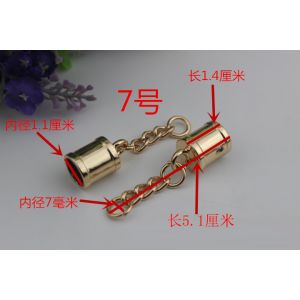 China 2018 Fashion light gold metal bead rope end cap metal caps for tassel bag accessory on sale