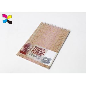 Cheap Recycled Exercise Spiral Notebook Printing Art Paper Cardboard Cover Lamination for sale
