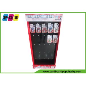 Multi Sided Corrugated Cardboard Peg Display With Peg Board For Blister Pack