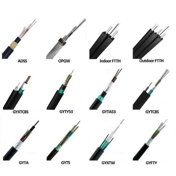 GYXTC8 Bulk Outdoor Fiber Optic Cable Self Support Unitube Fiber Optic Cable 2-24 Core