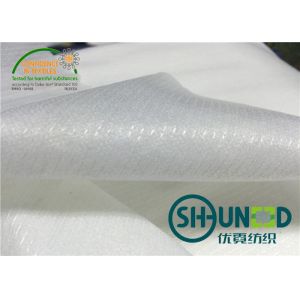 Silicon Non Woven Interlining 50% Polyester Fused Fabric For Embroidery