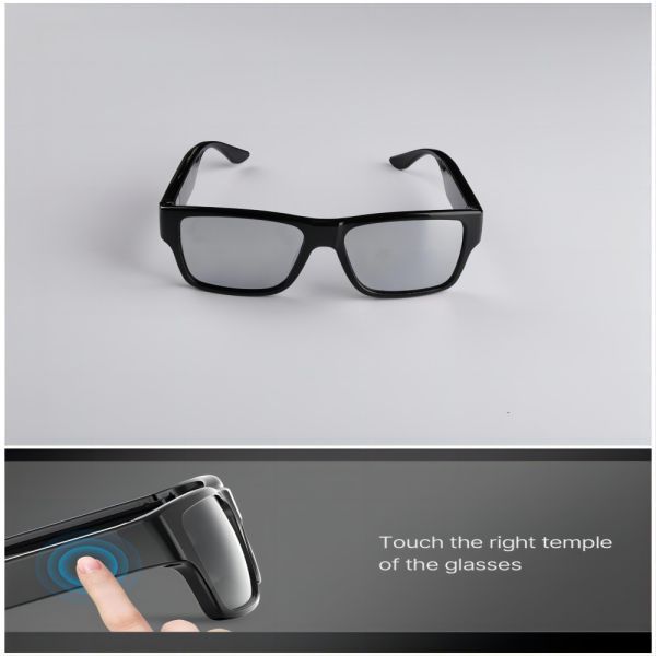 Video sunglasses wearable hidden camera,two battery legs 150mins recording time
