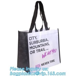 Laminated Non-woven Shopping Tote Promotional Non Woven Bag, Customized durable