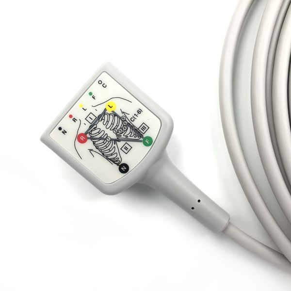 GE Ref:2106305-003 ECG Trunk Cable 3/5 lead IEC ,3.6m/12ft