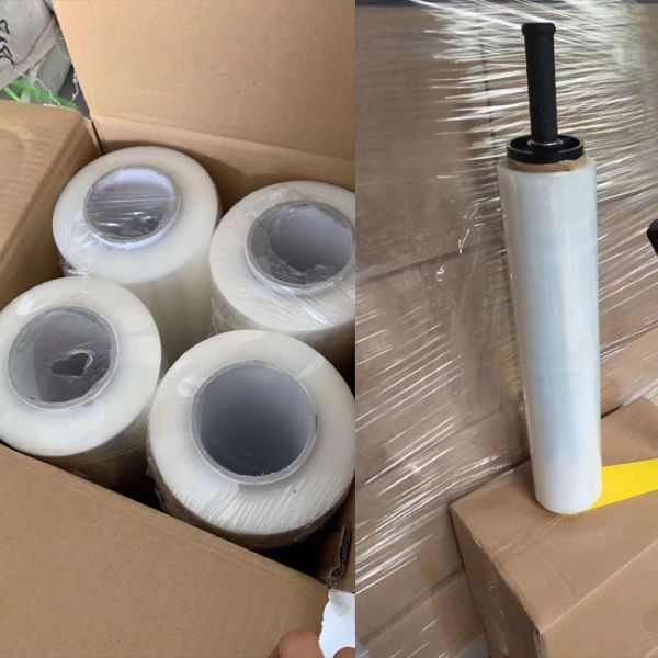 Quality 50cm Width 350m Length pe stretch wrap film For Carton Box Wrapping Packaging wholesale