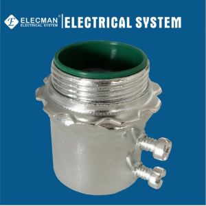 Insulated Steel EMT Screw Connector Set Screw Type 1 Inch