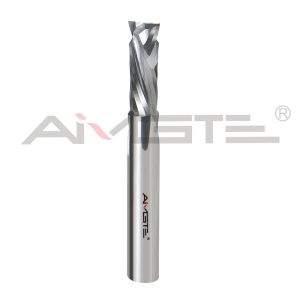 Two Flutes Carbide End Mill Cutter Customized CNC End Mills For Wood