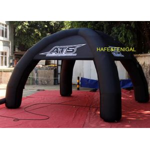 4m Black Spider Inflatable Dome Tent For Sporting Events Can Customize Brand