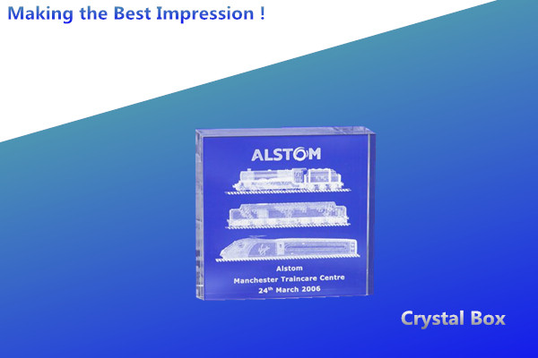 crystal box rectangle/crystal box award/blank crystal box/3D crystal BOX CUBE