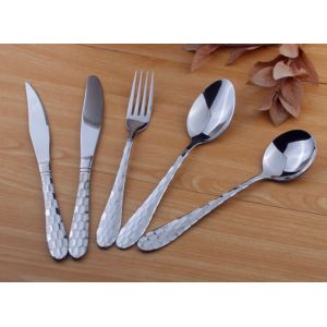 high quantity Stainless steel hotel cutlery/flatware set/tableware/Water Cube