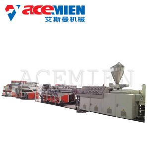 PVC Foam Plate Making Machine 25m*5m*3m With Forming Table Tracking Cutter