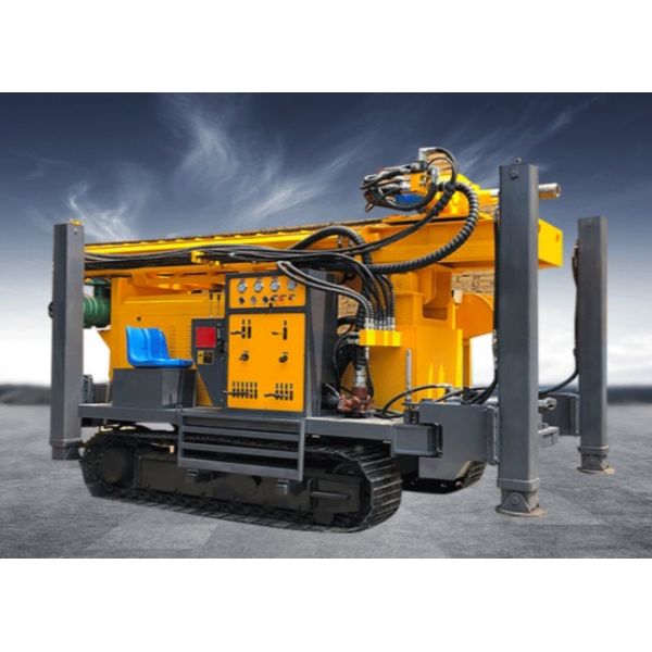 Quality 92kw Yuchai Diesel Engine Pneumatic Drilling Rig For Deep Water Borehole 350 Meters wholesale