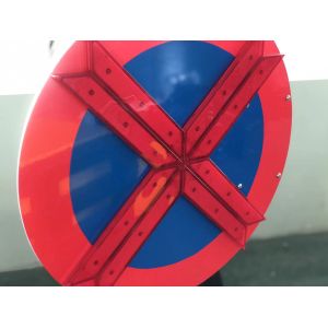China Solar Power Triangle Bracket LED Arrow Board 500mm Diameter on sale