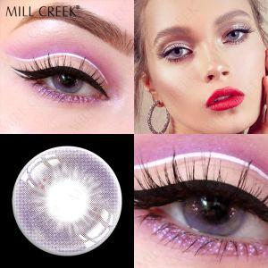 KSSEYE Magic Eye Contacts Lens Fancy Look 1 PAIR 2 PCS Evil Eye Purple Animation