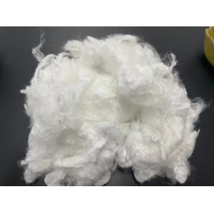 Water Soluble PVA Polyvinyl Manmade Staple Fibers Similar To Kuralon Fiber
