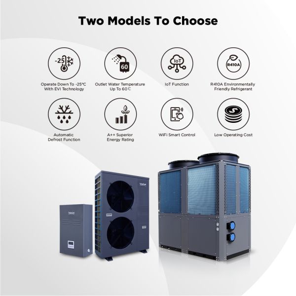 Split EVI Heat Pump 18KW Household Low Ambient Temperature Heat Pump