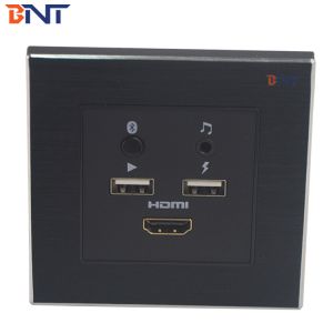 Aluminum panel wall mounted smart multimedia media hub for hotel
